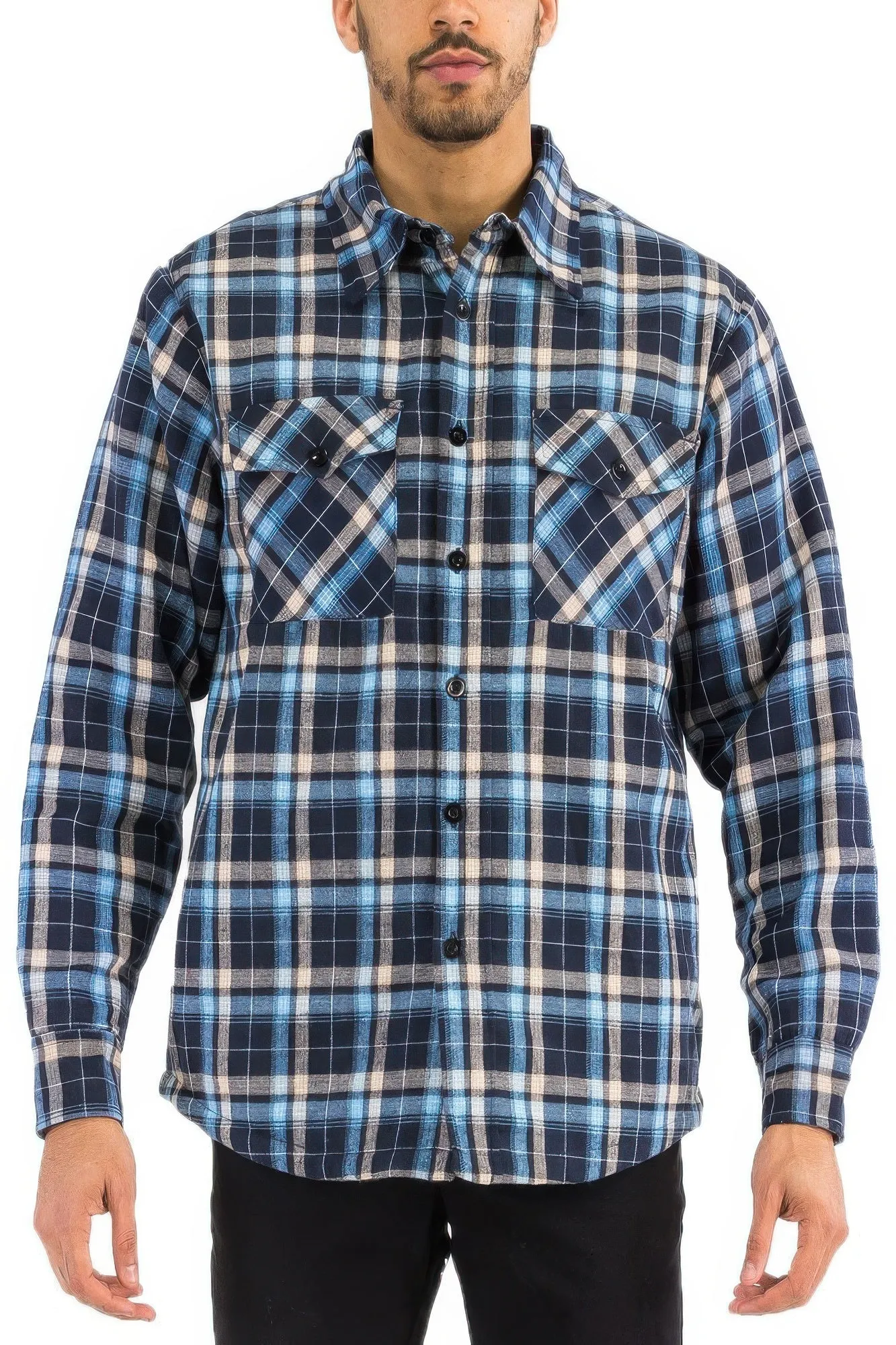 Mens Quilted Padded Flannel sold by Unique Kulture