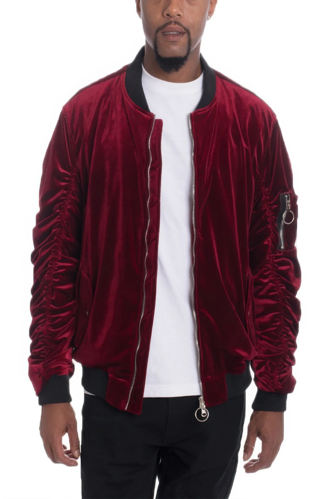 Men's Casual Slim Fit Bomber Jacket sold by Unique Kulture product image thumbnail 4