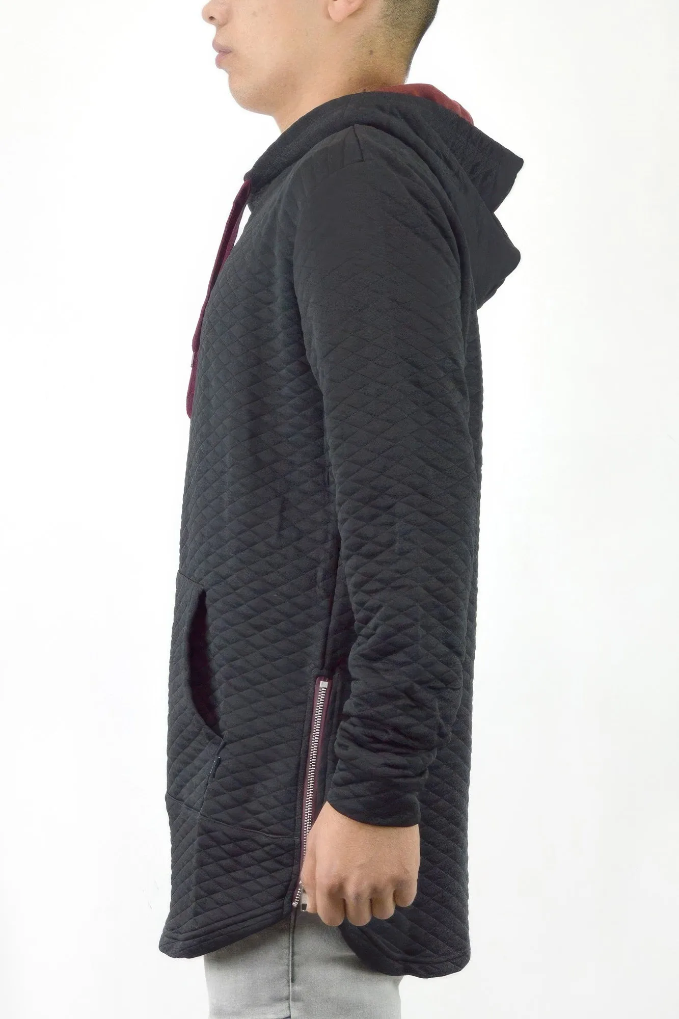 Quilted Pullover Hoodie Sweatshirts sold by Unique Kulture product image thumbnail 3