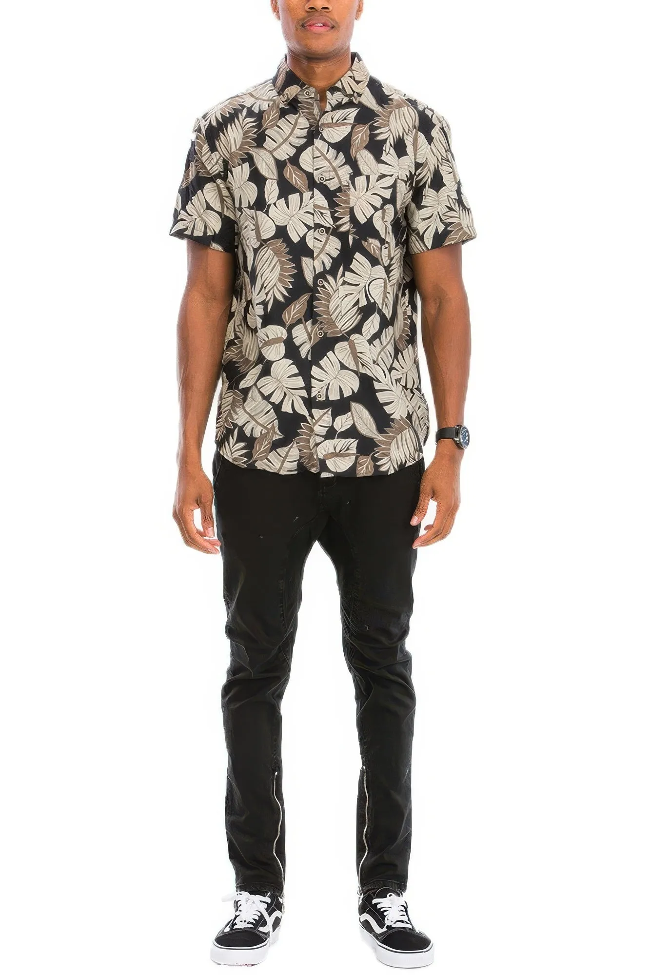 Hawaiian Print Button Down Shirt sold by Unique Kulture product image thumbnail 2