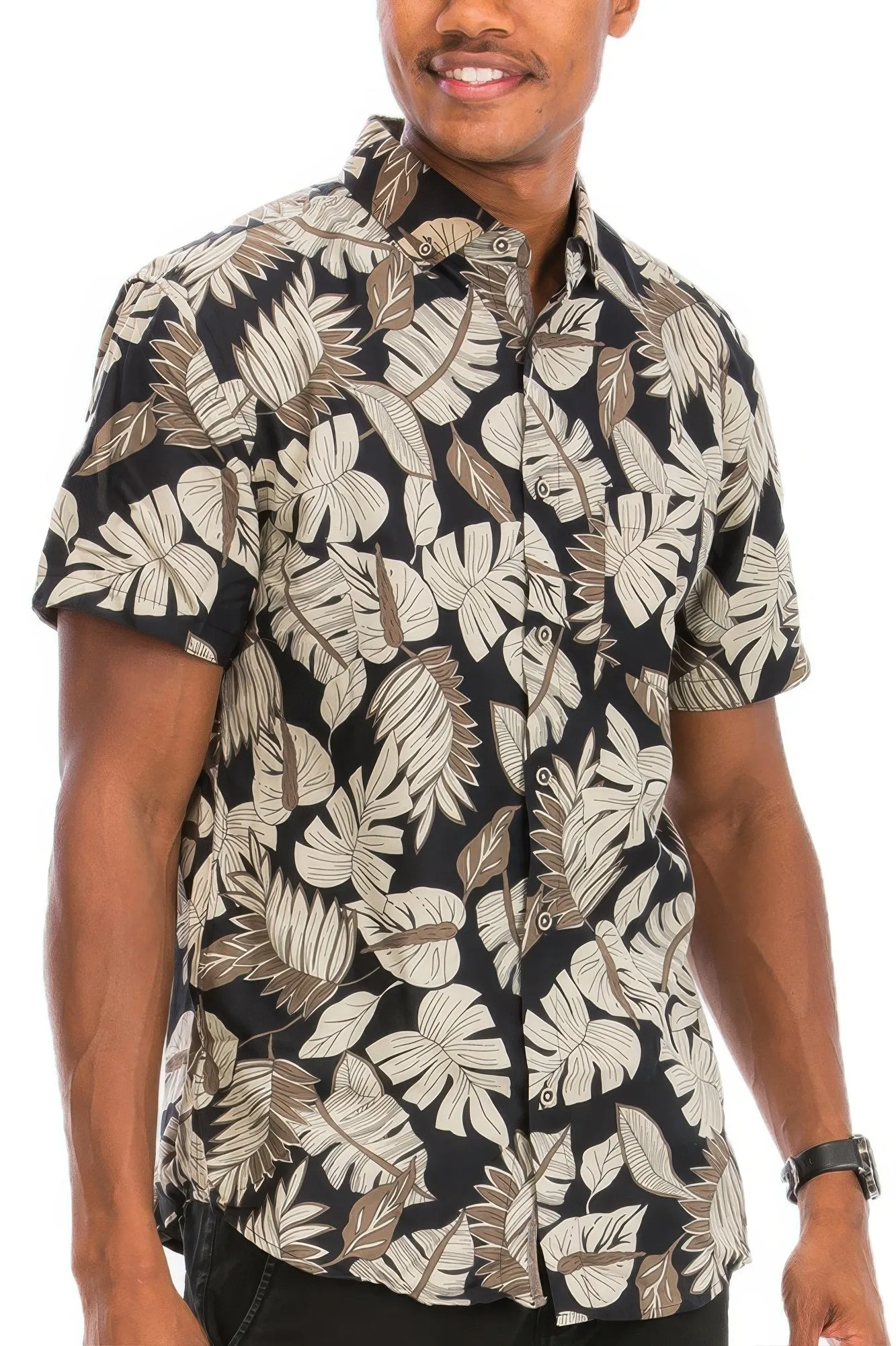 Hawaiian Print Button Down Shirt sold by Unique Kulture product image thumbnail 3