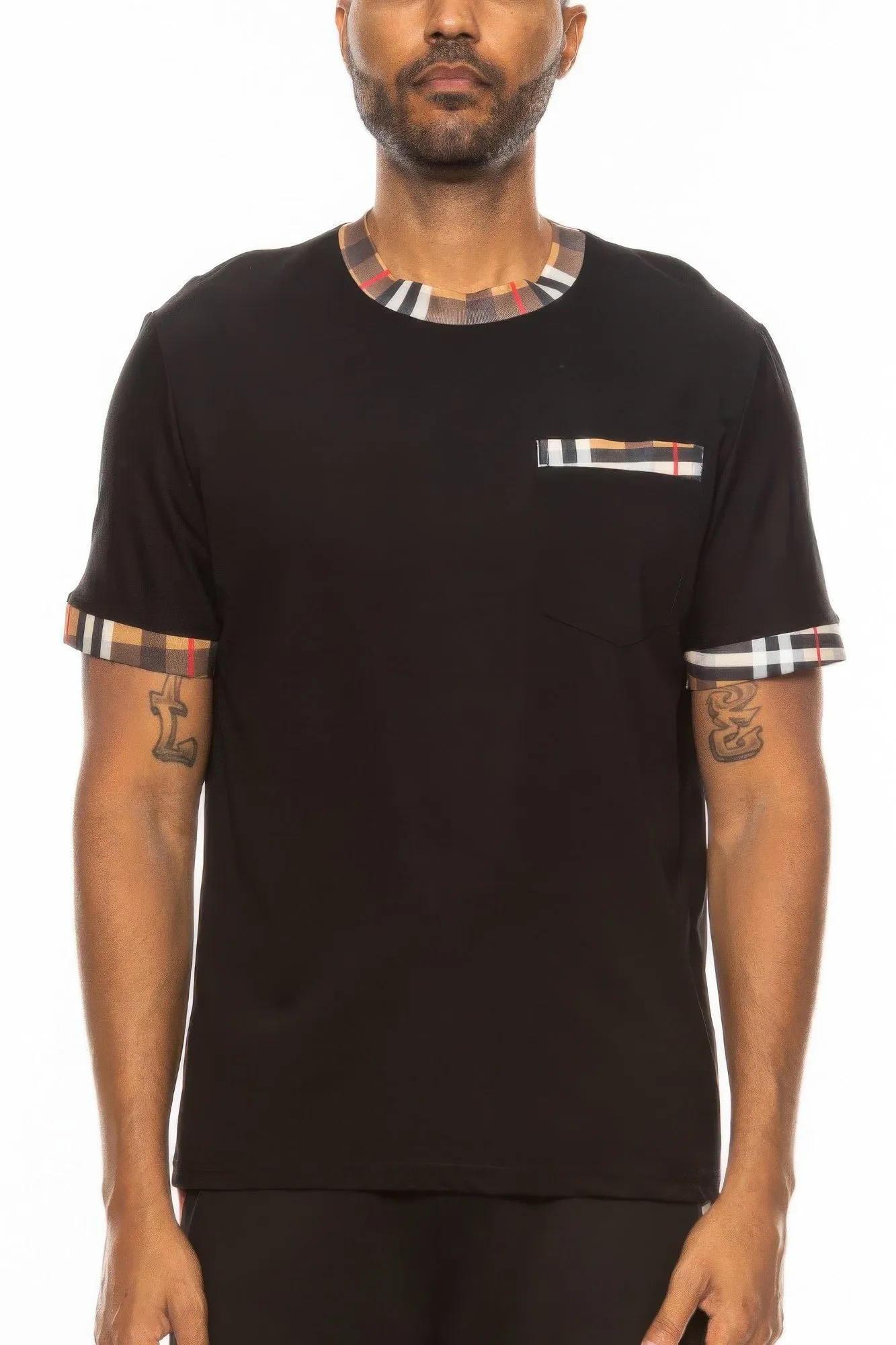 Checkered Short Sleeve Tee sold by Unique Kulture