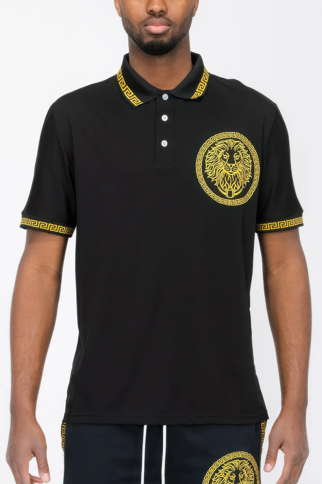 Lion Head Polo Shirt sold by Unique Kulture product image thumbnail 4