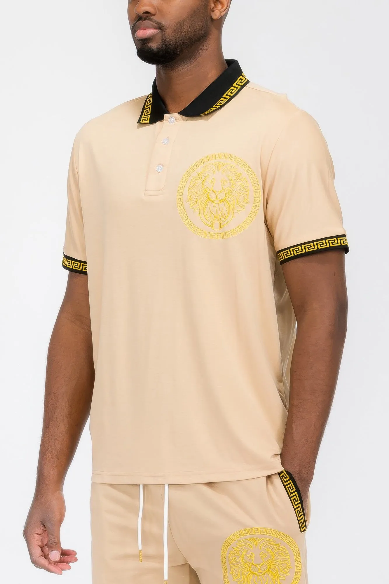 Lion Head Polo Shirt sold by Unique Kulture product image thumbnail 5