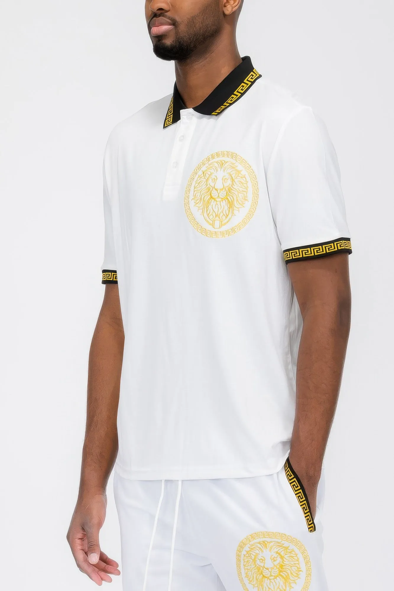 Lion Head Polo Shirt sold by Unique Kulture product image thumbnail 2
