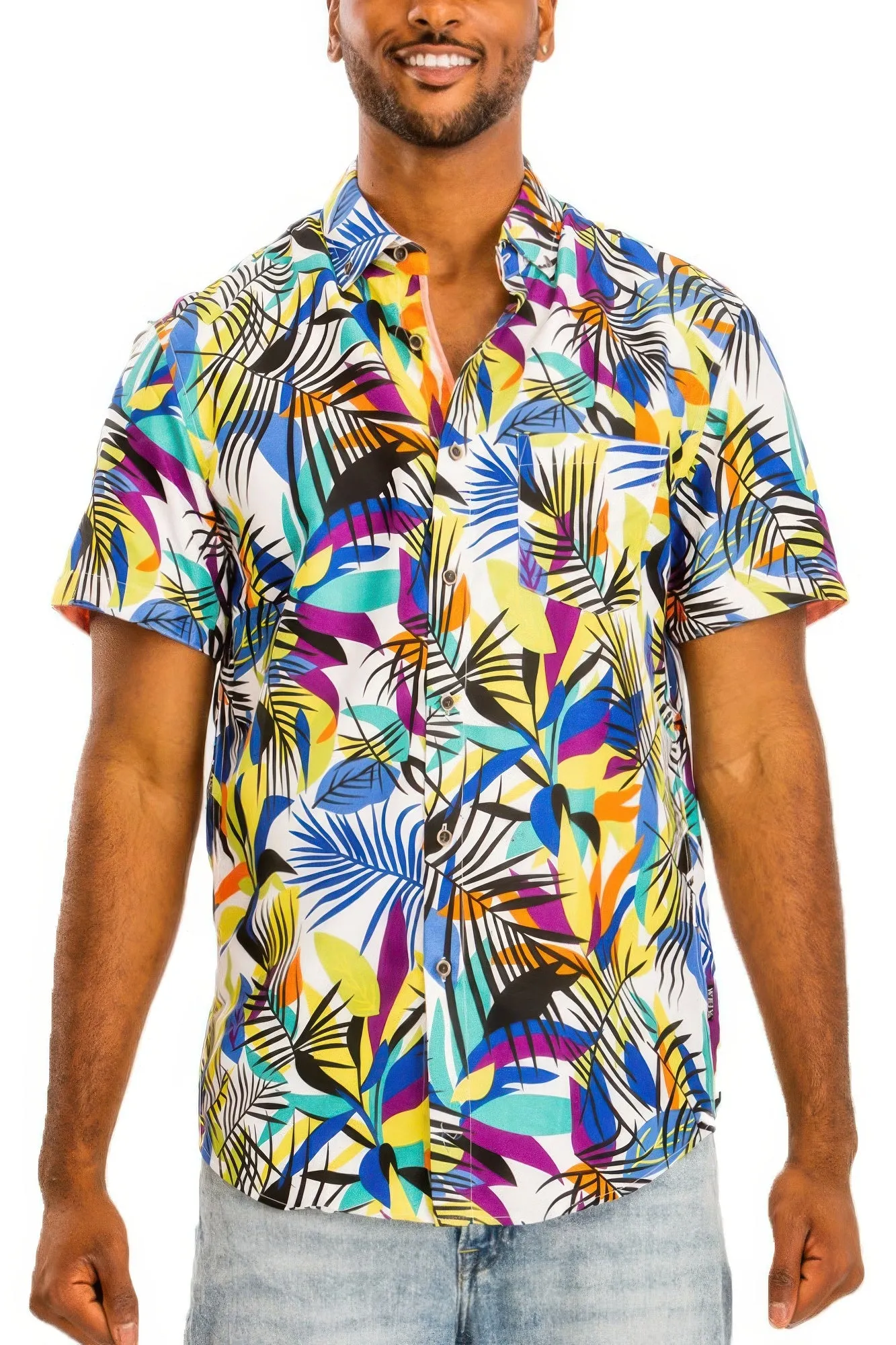 Hawaiian Print Button Down Shirt sold by Unique Kulture