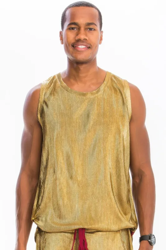Metallic Flick Tank Top made by Unique Kulture