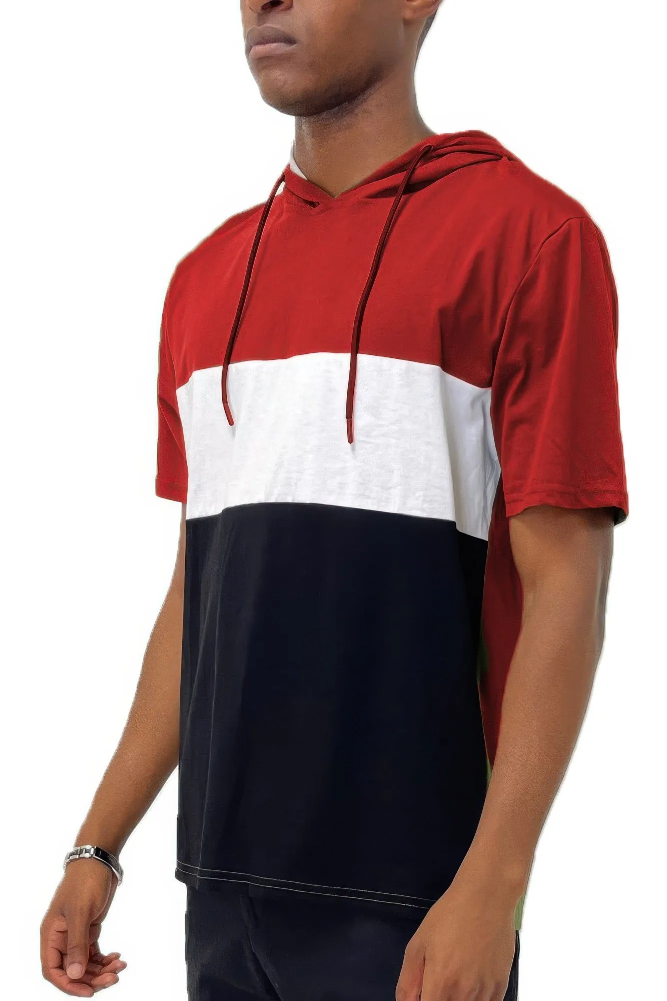 Mens Short Sleeve Hooded Tshirt sold by Unique Kulture product image thumbnail 4