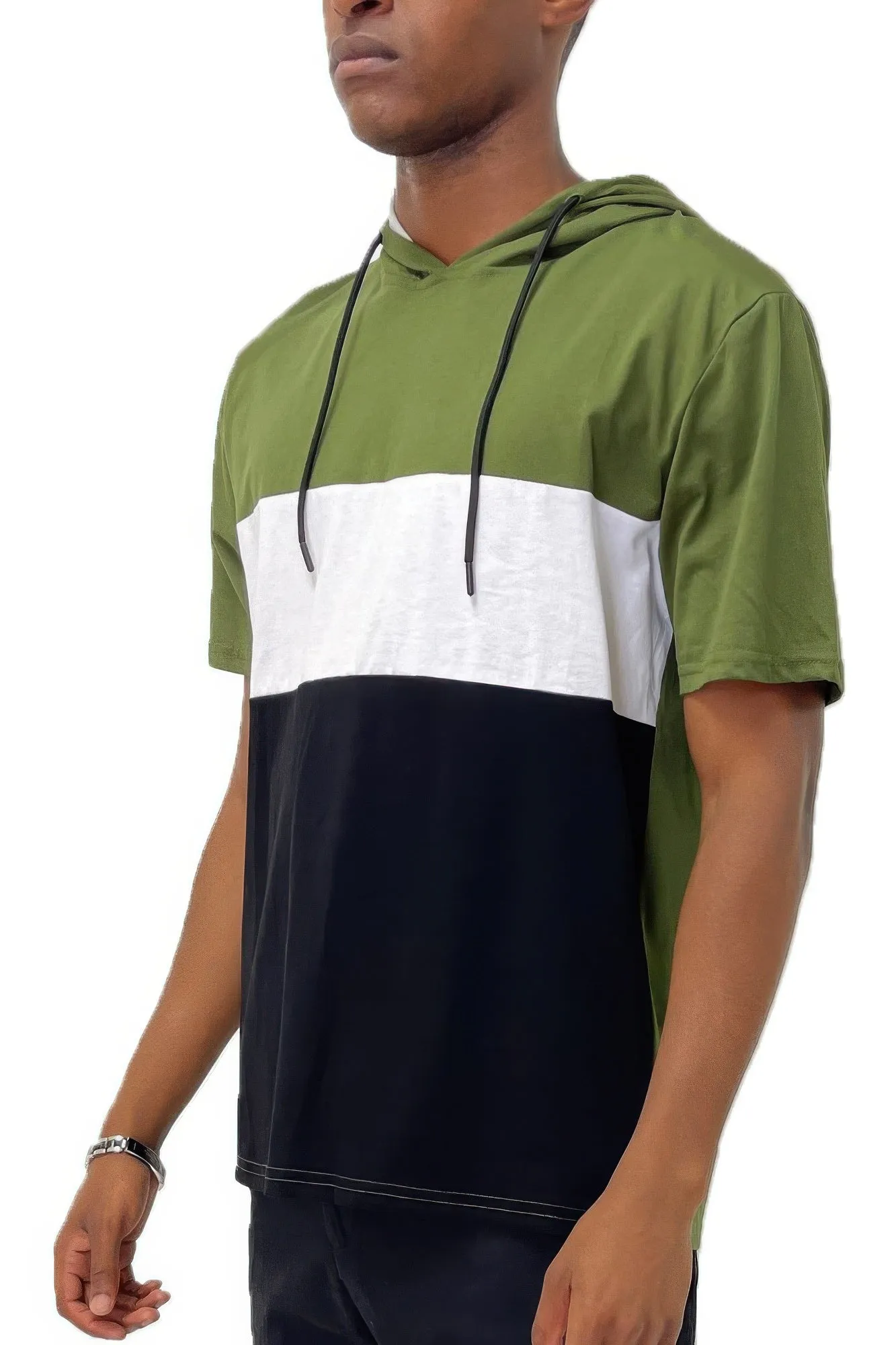 Mens Short Sleeve Hooded Tshirt sold by Unique Kulture product image thumbnail 2