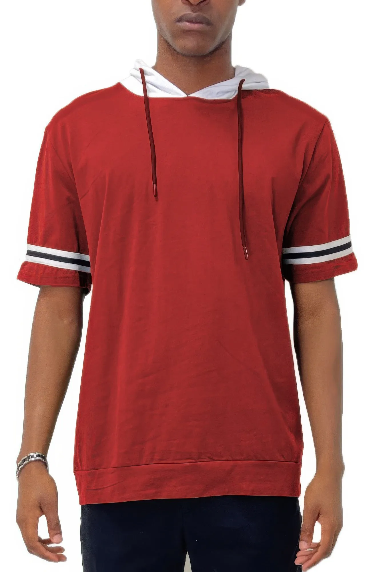 Mens Short Sleeve Hooded Tshirt sold by Unique Kulture