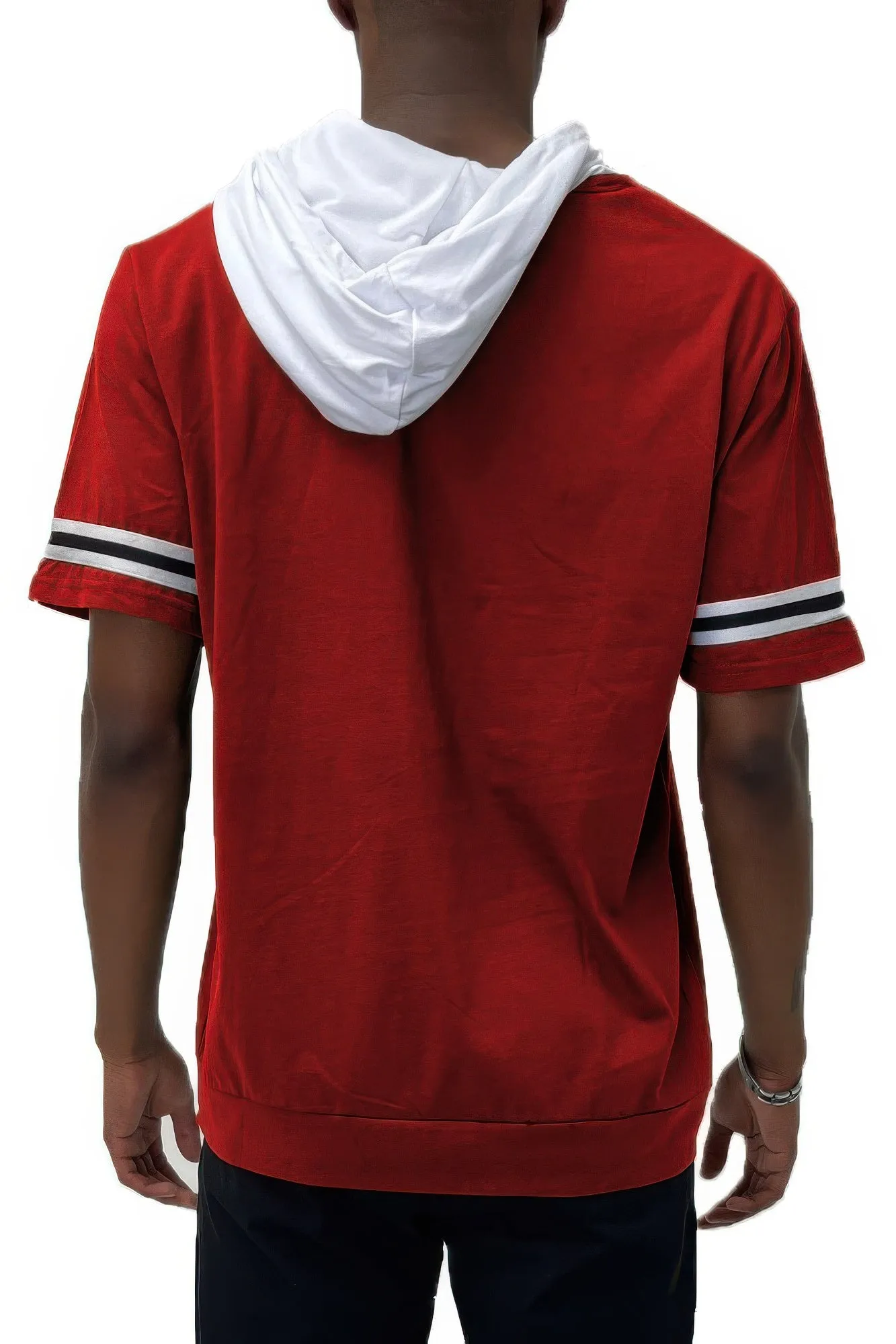 Mens Short Sleeve Hooded Tshirt sold by Unique Kulture product image thumbnail 3