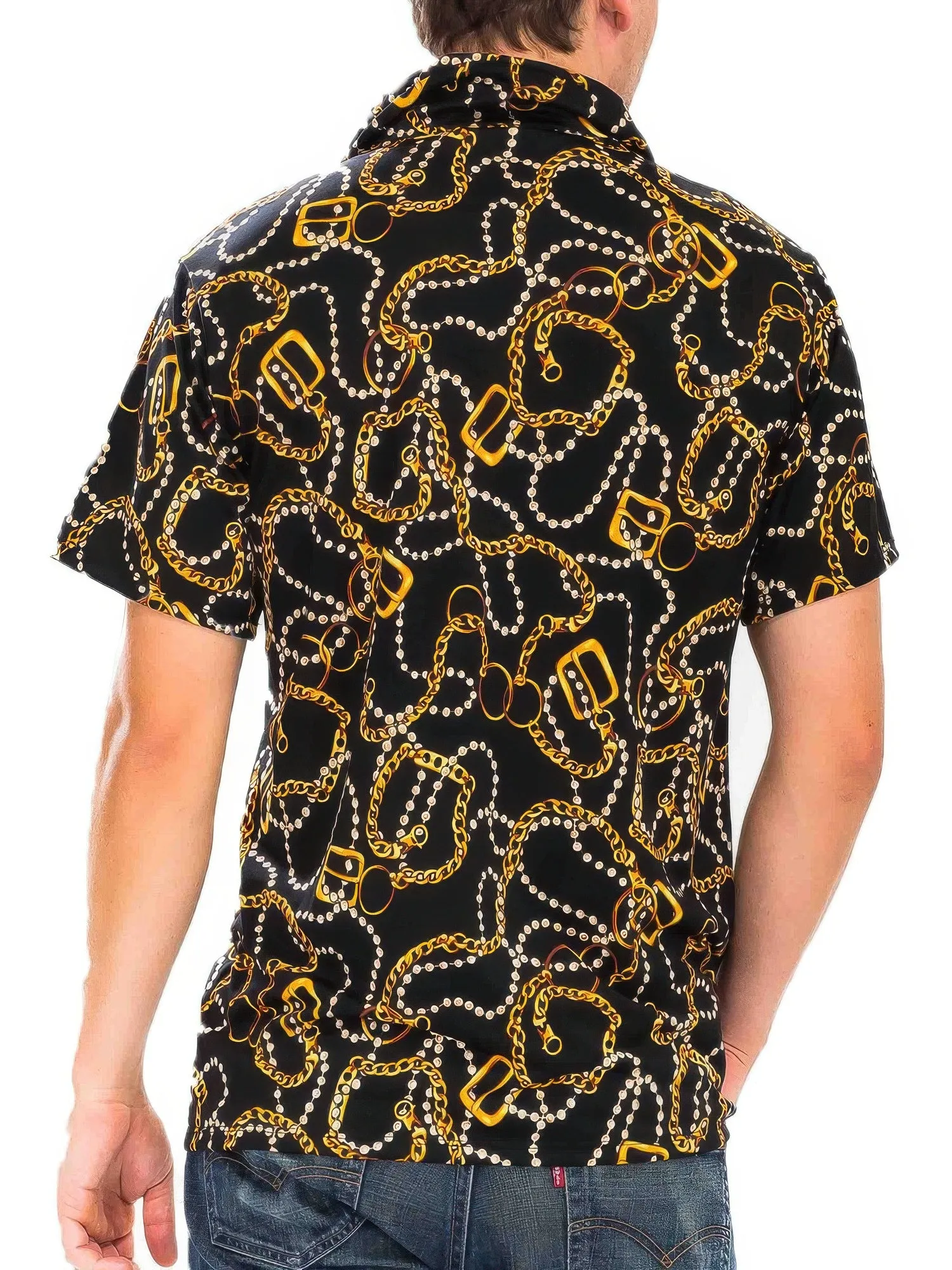 Mens String Bead Status Button Down sold by Unique Kulture product image thumbnail 3