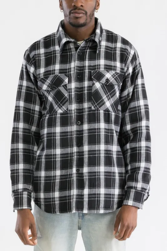 Mens Quilted Padded Flannel sold by Unique Kulture
