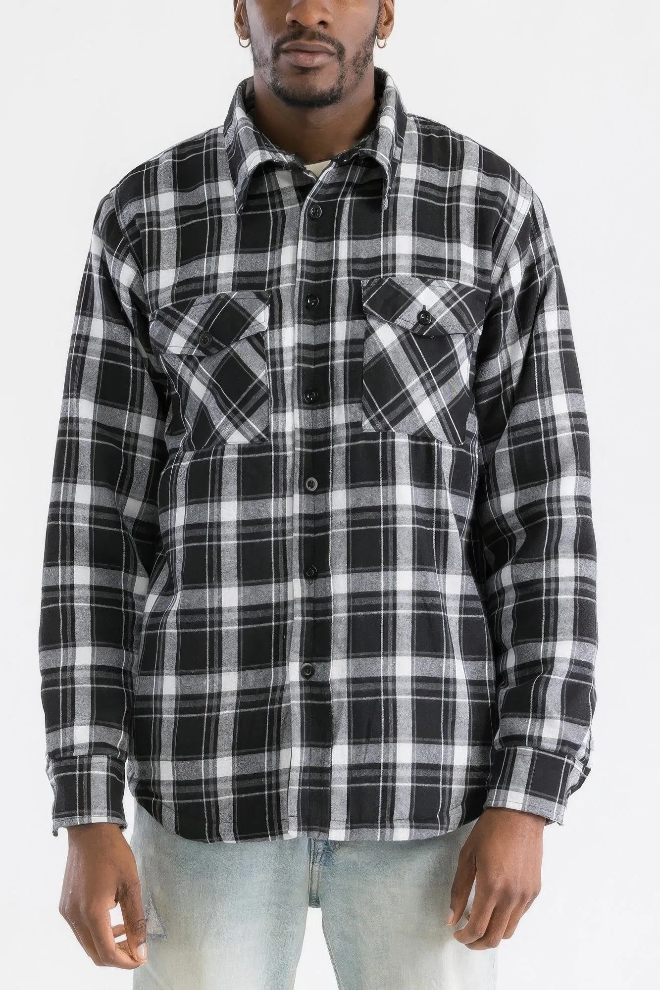 Mens Quilted Padded Flannel sold by Unique Kulture