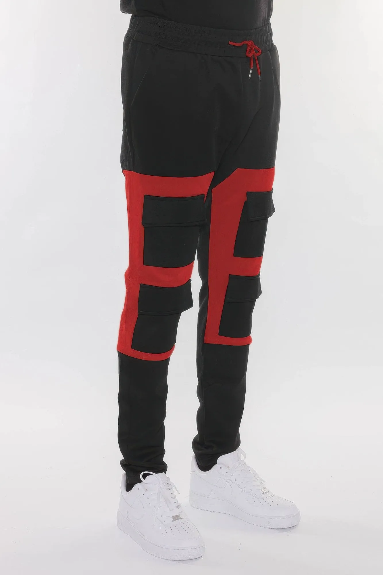 Color Block Cargo Track Pant sold by Unique Kulture product image thumbnail 2