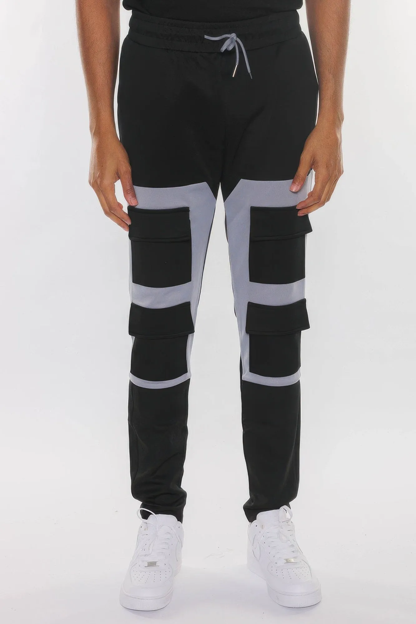 Color Block Cargo Track Pant sold by Unique Kulture product image thumbnail 5