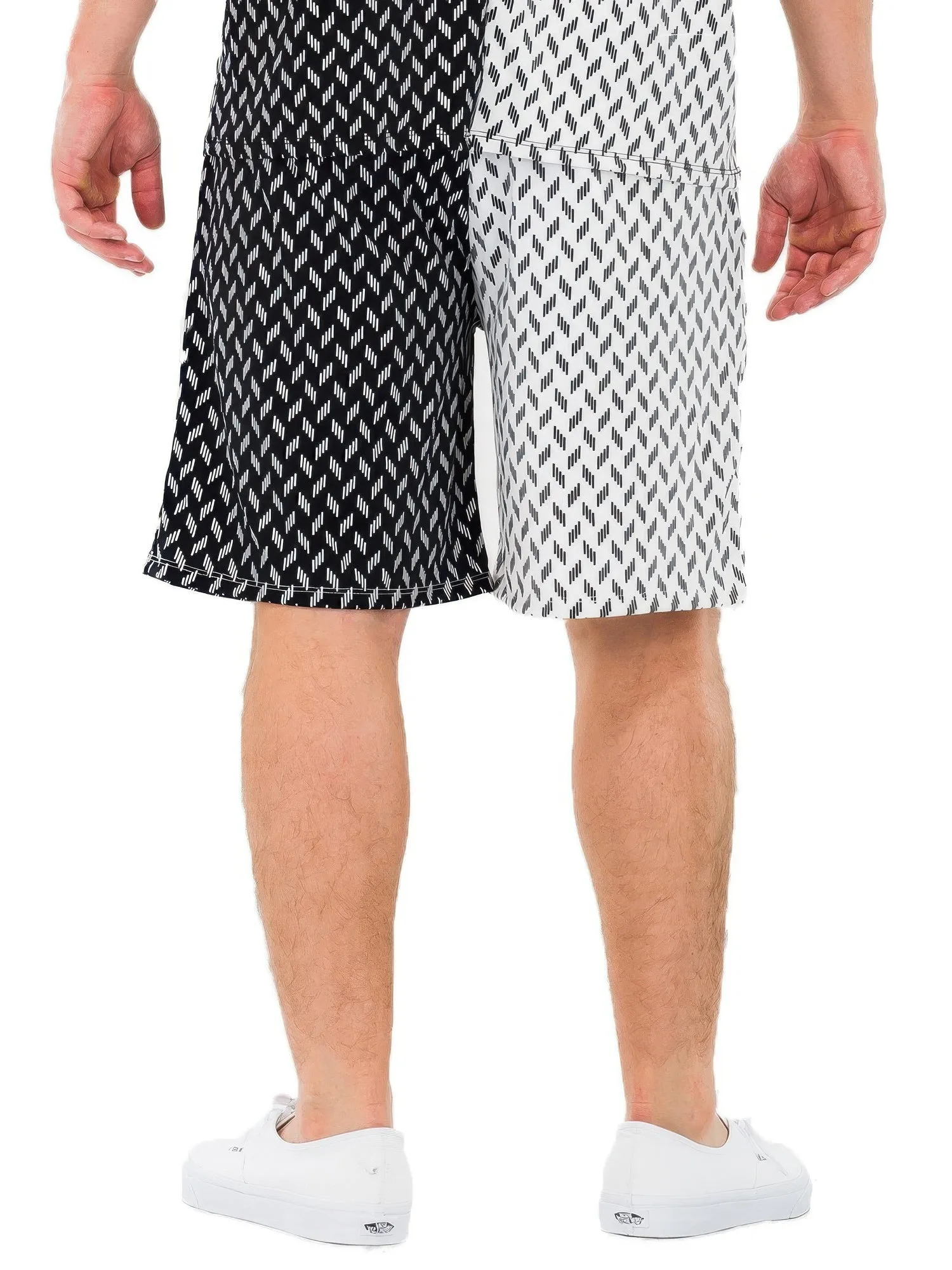 Mens Diamond Two Tone Print Shorts sold by Unique Kulture product image thumbnail 3