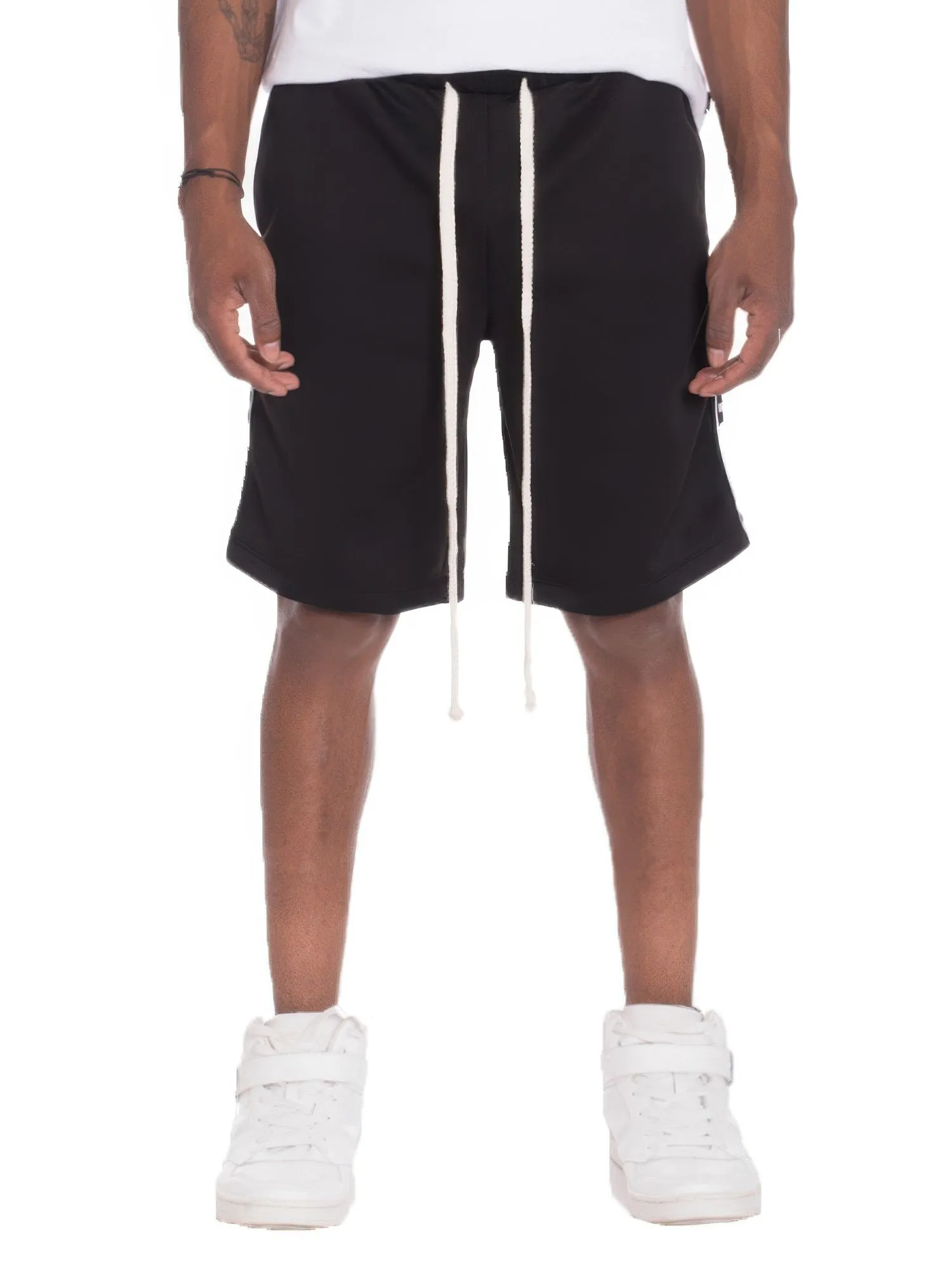 Mens Checkered Stripe Track Shorts sold by Unique Kulture