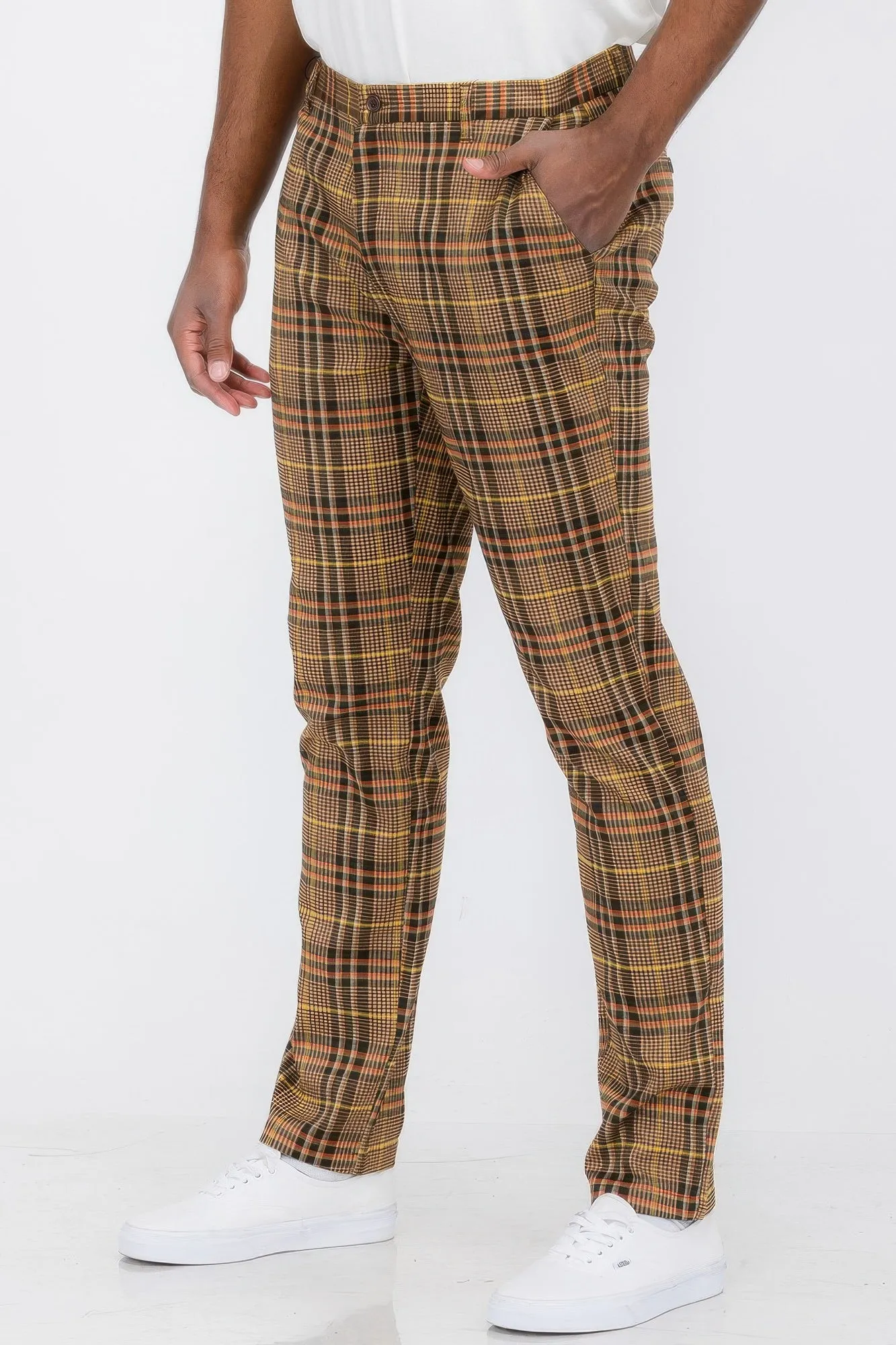 Mens Plaid Trouser Pants sold by Unique Kulture product image thumbnail 2