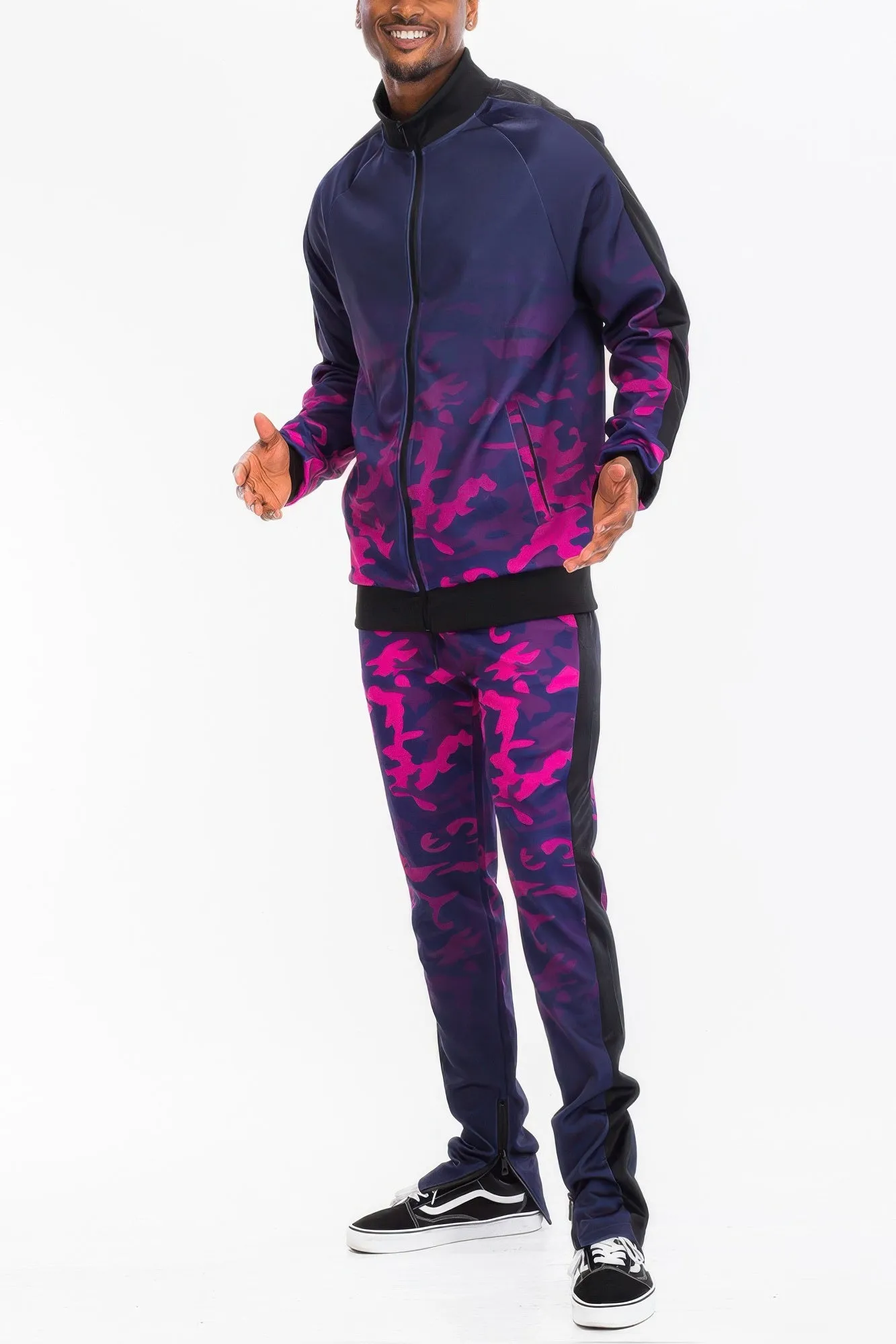 Mens Camo Ombre Print Track Pants sold by Unique Kulture