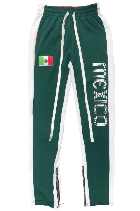 Mexico Print Color Block Track Pants sold by Unique Kulture
