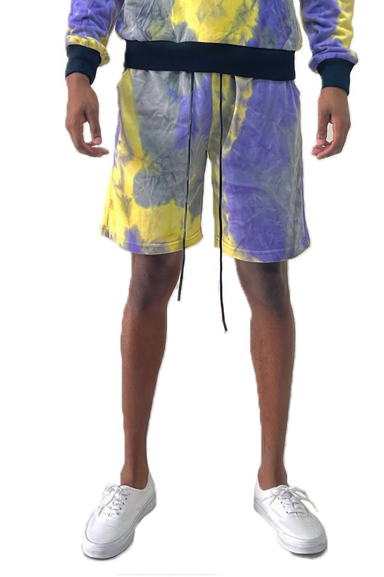 Mens Tye Dye Sweat Shorts sold by Unique Kulture product image thumbnail 4