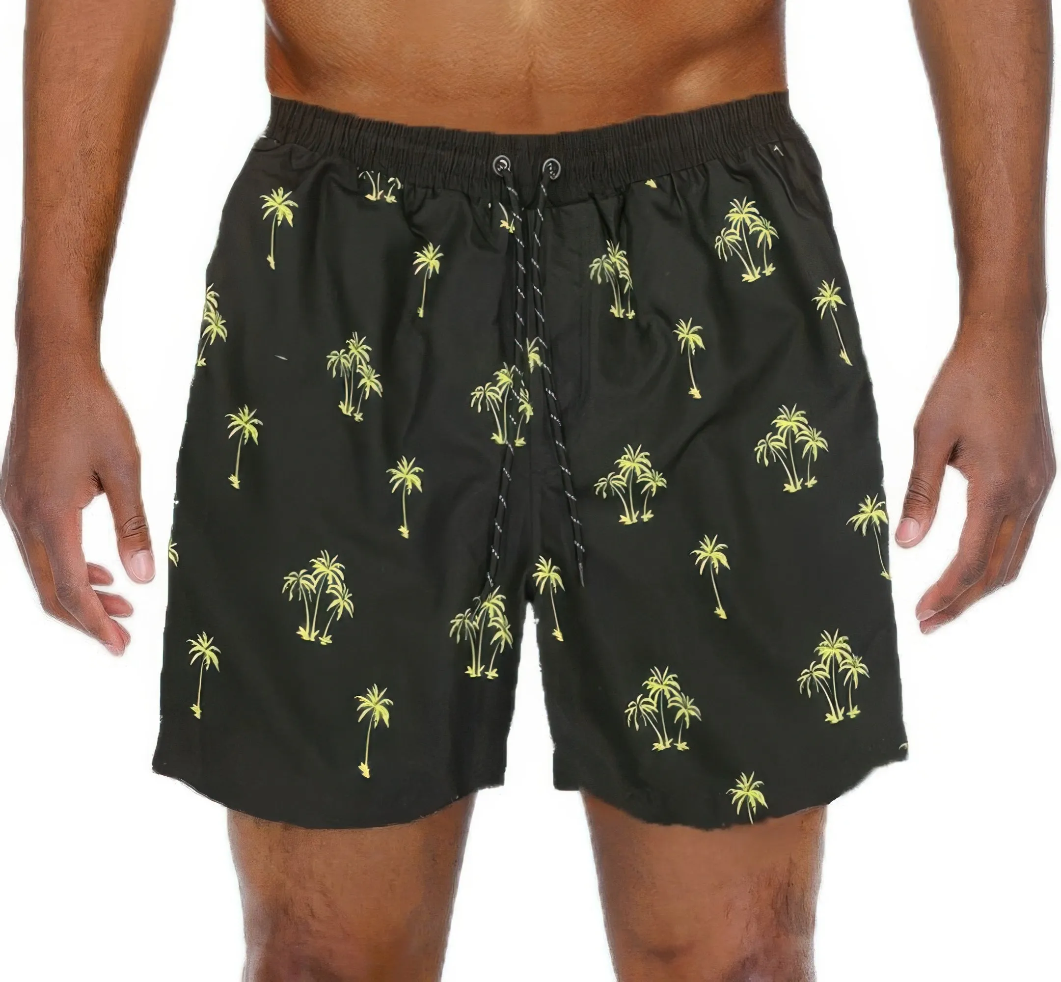 Palm Tree Print Swim Shorts sold by Unique Kulture