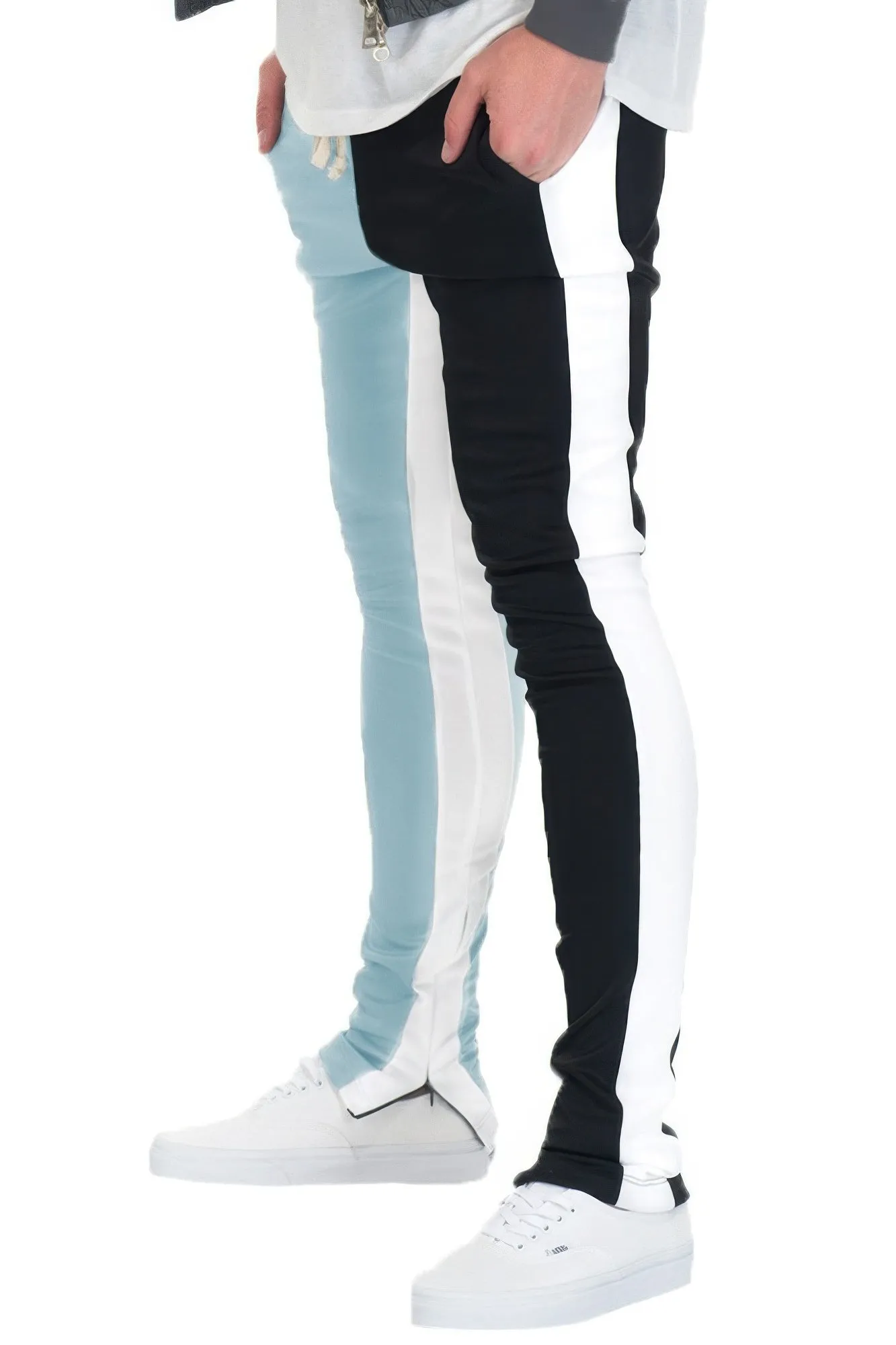 Two Tone Color Block Track Pant Jogger sold by Unique Kulture product image thumbnail 5