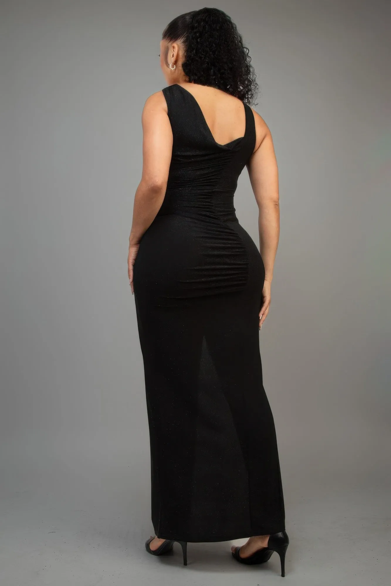 Glitter Slitted Dress sold by Unique Kulture product image thumbnail 5