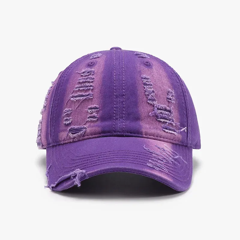 Distressed Adjustable Cotton Baseball Cap sold by Unique Kulture product image thumbnail 4