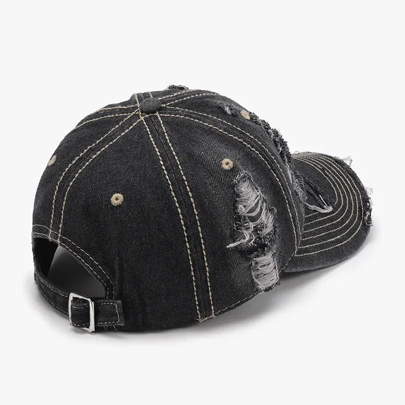 Distressed Adjustable Cotton Baseball Cap sold by Unique Kulture product image thumbnail 2