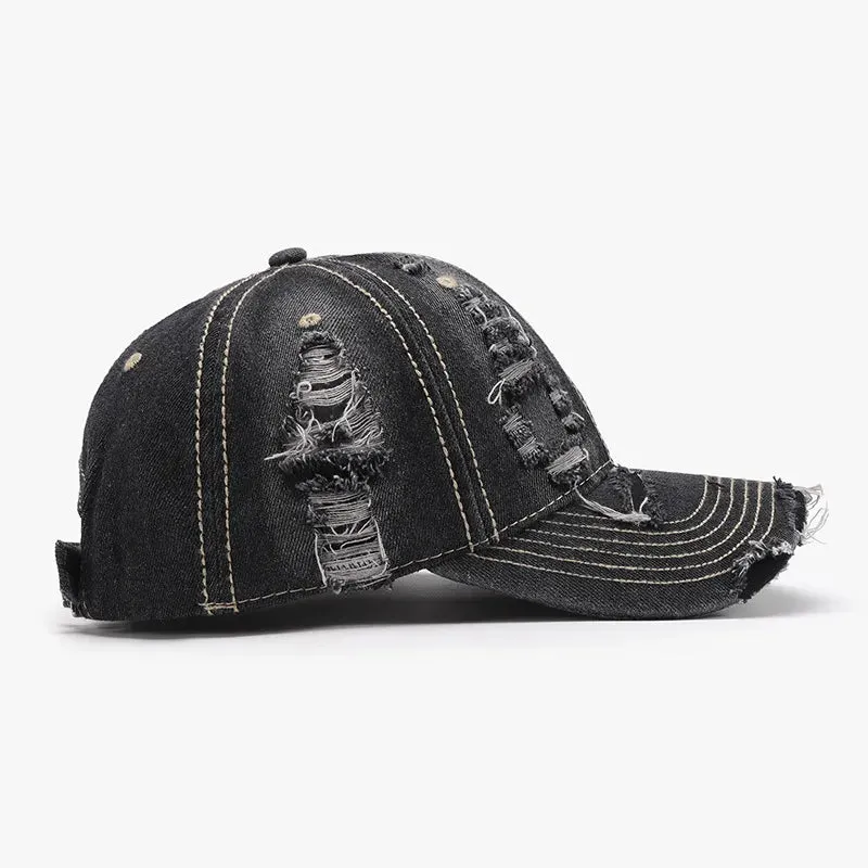 Distressed Adjustable Cotton Baseball Cap sold by Unique Kulture product image thumbnail 4