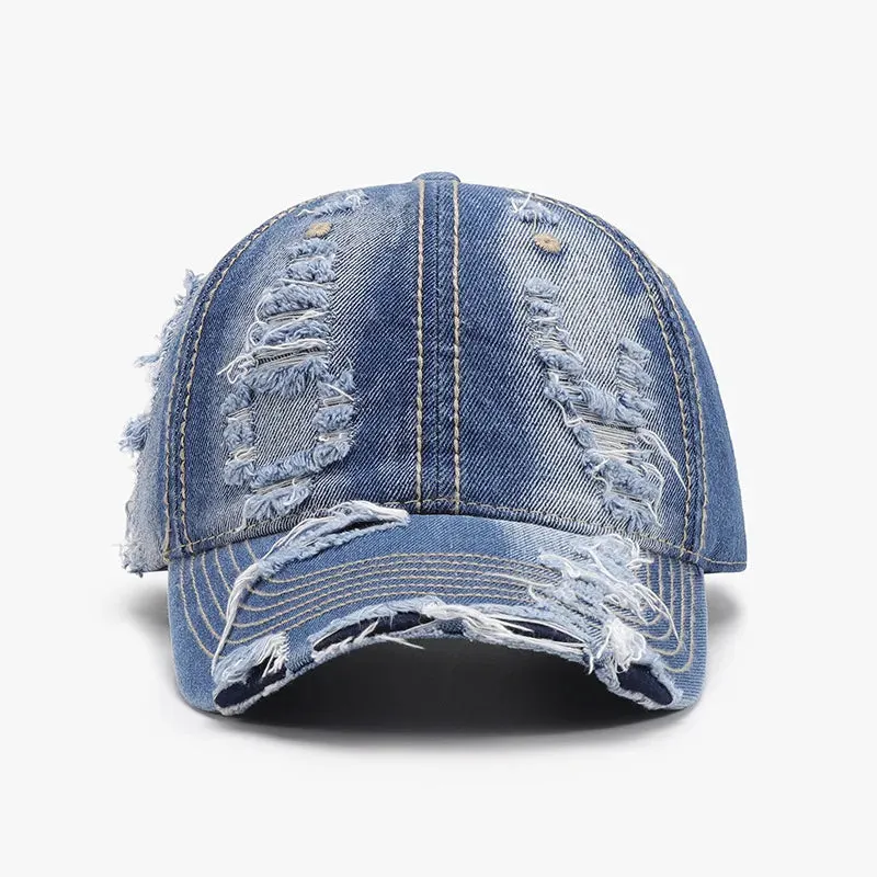 Distressed Adjustable Cotton Baseball Cap sold by Unique Kulture product image thumbnail 5