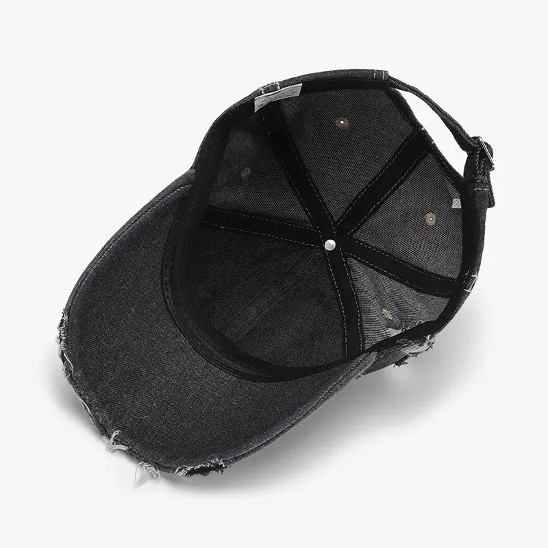 Distressed Adjustable Cotton Baseball Cap sold by Unique Kulture product image thumbnail 3
