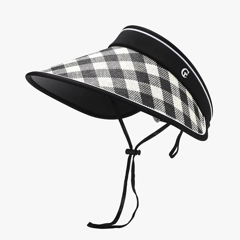 Plaid Natural Grass Adjustable Sun Hat sold by Unique Kulture product image thumbnail 3