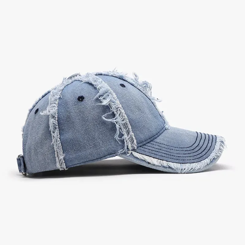 Raw Hem Cotton Baseball Cap sold by Unique Kulture product image thumbnail 2