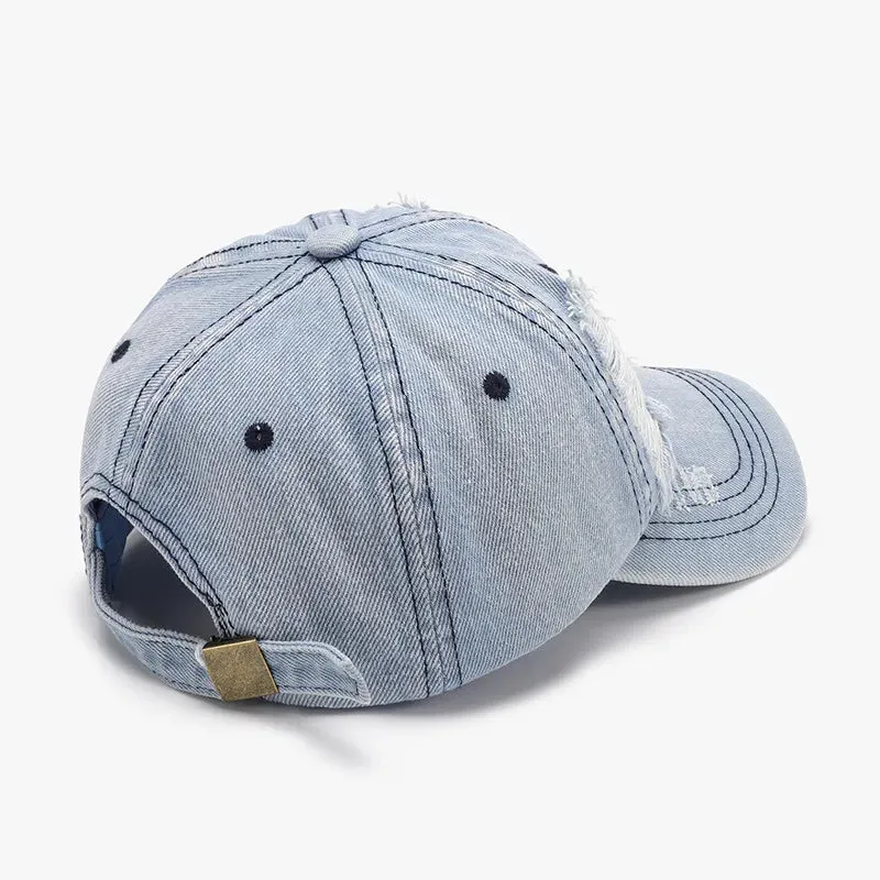 Distressed Cotton Baseball Cap sold by Unique Kulture product image thumbnail 3