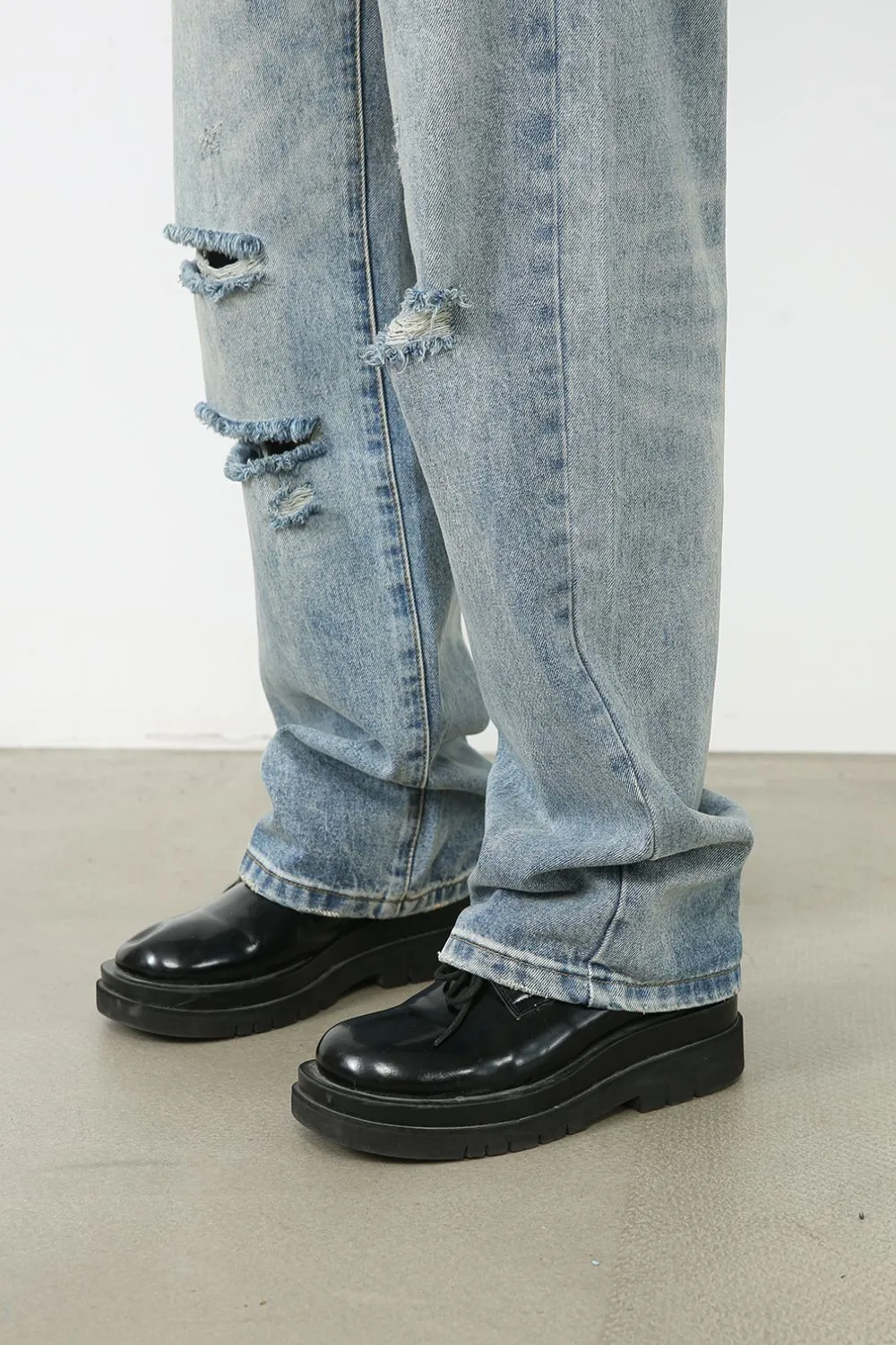 Men's Distressed Jeans with Pockets sold by Unique Kulture product image thumbnail 4