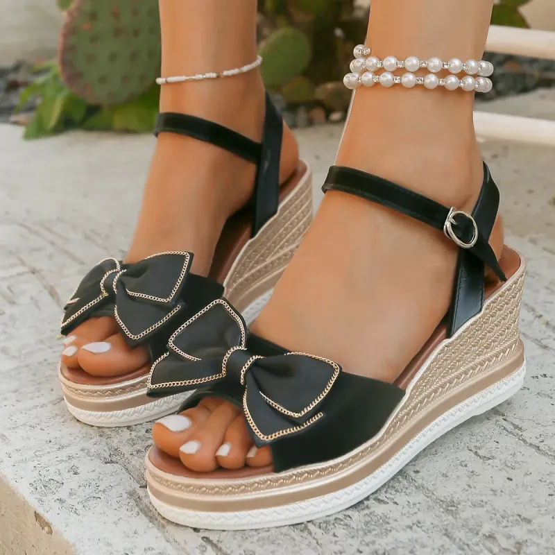 Peep Toe Wedge Sandals sold by Unique Kulture