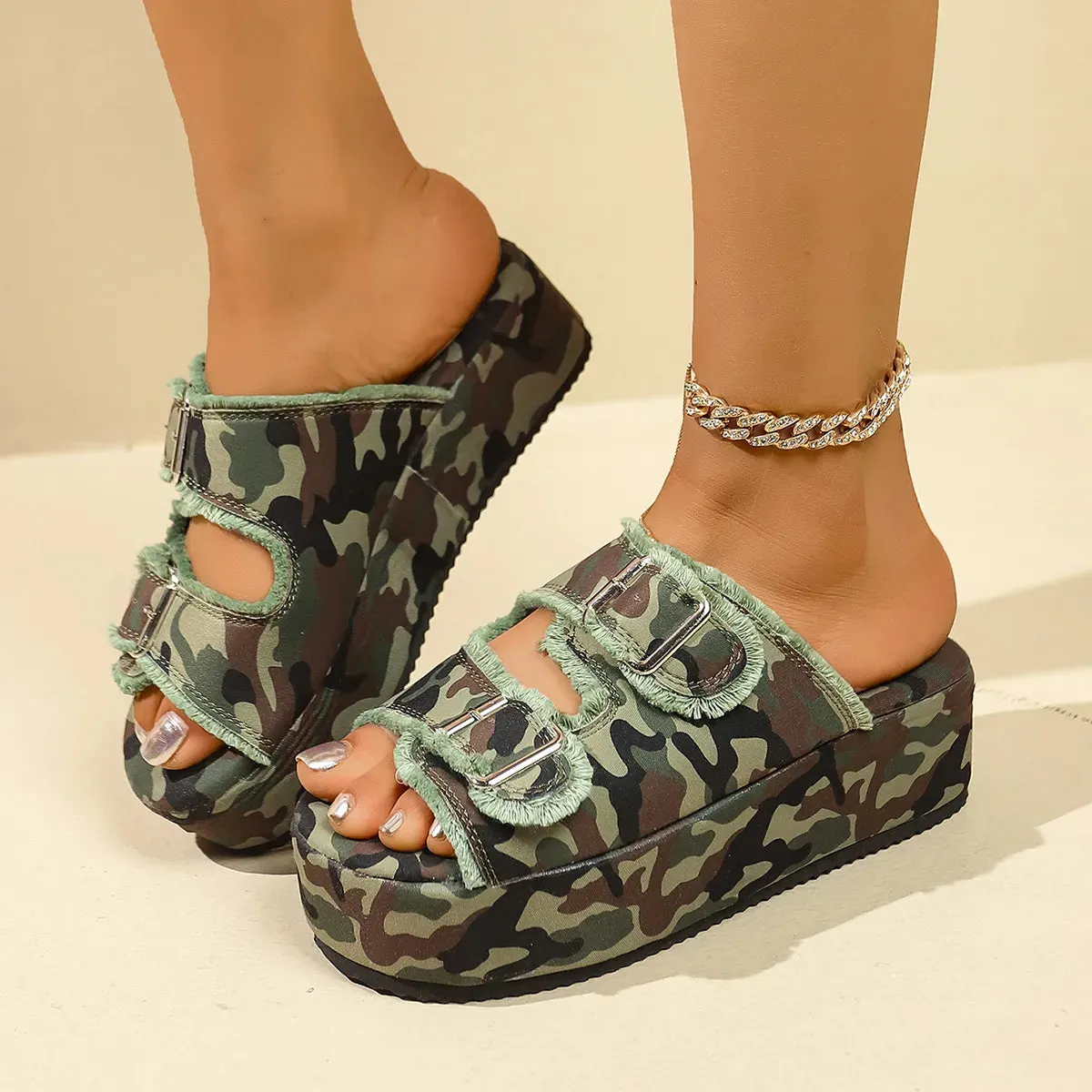 Open Toe Platform Sandals sold by Unique Kulture product image thumbnail 4