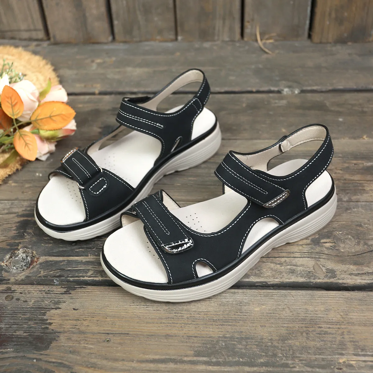 Peep Toe Platform Sandals sold by Unique Kulture product image thumbnail 5