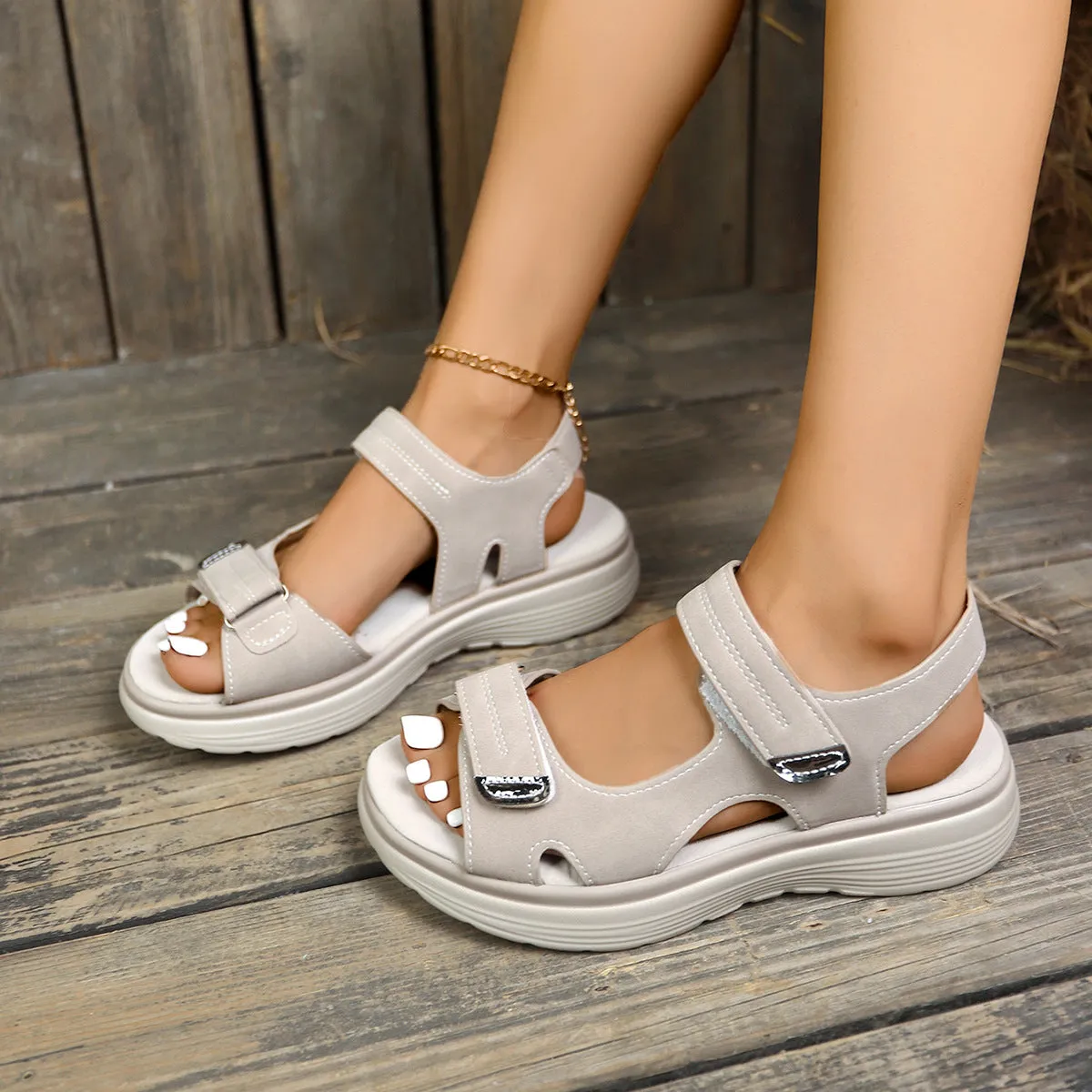 Peep Toe Platform Sandals sold by Unique Kulture product image thumbnail 3