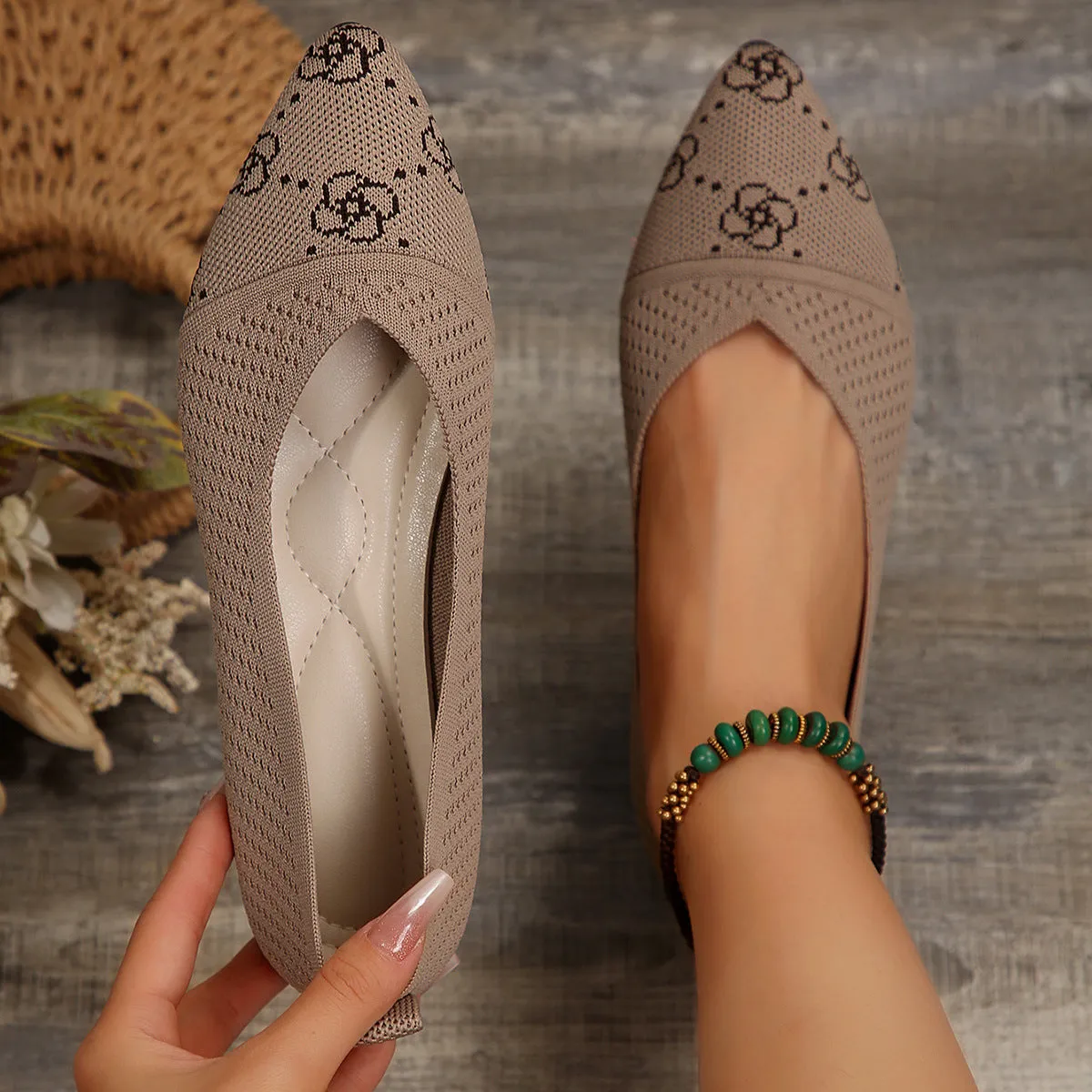 Point Toe Mesh Flat Slip-Ons sold by Unique Kulture product image thumbnail 5