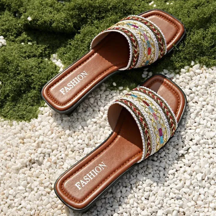 Open Toe Flat Sandals sold by Unique Kulture product image thumbnail 5