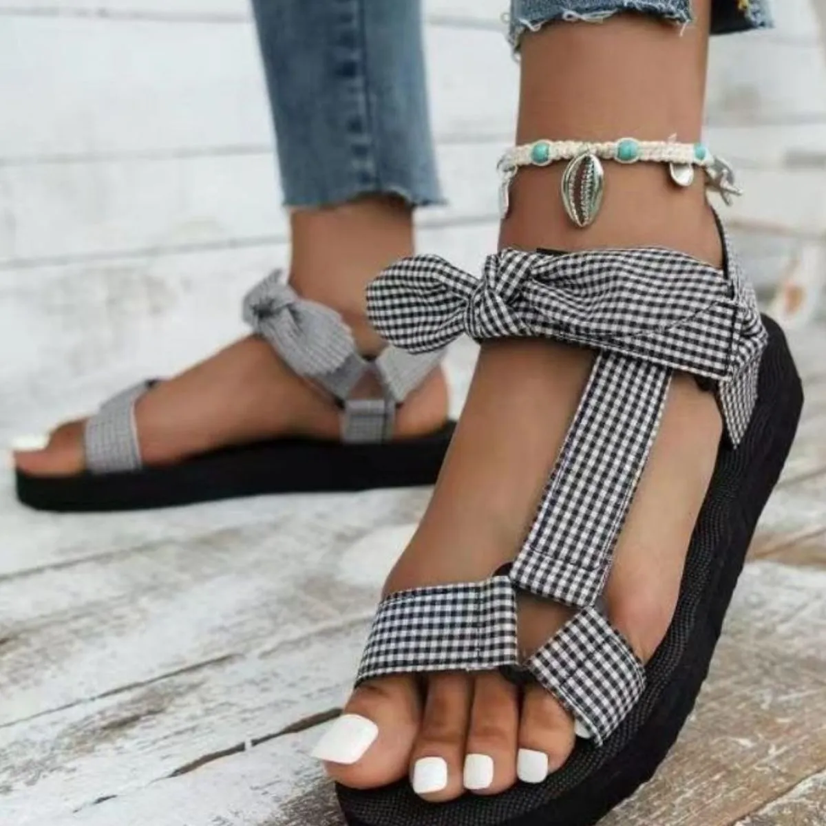 Open Toe Platform Sandals sold by Unique Kulture product image thumbnail 2