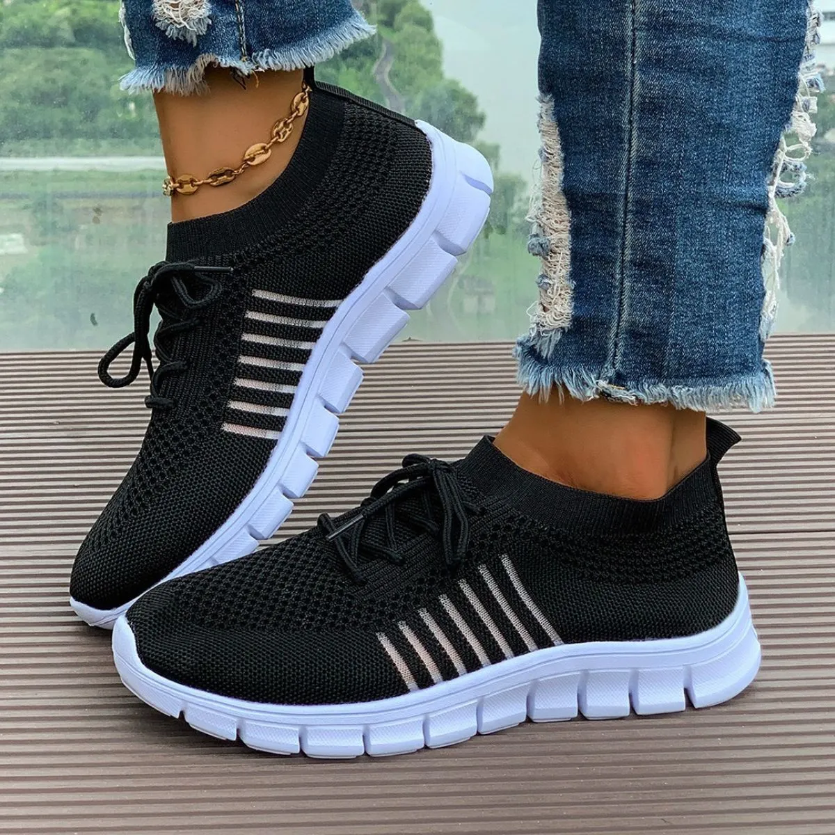 Breathable Mesh Round Toe Athletic sold by Unique Kulture product image thumbnail 2