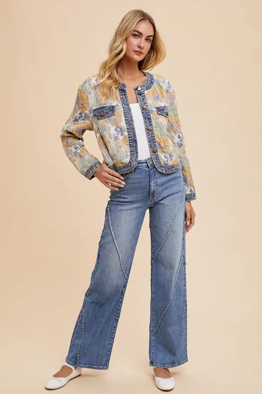 Annie Wear Decorative Seams Wide Leg Jeans sold by Unique Kulture product image thumbnail 5