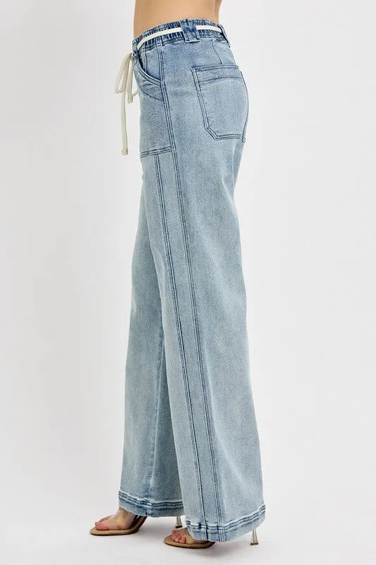 RISEN Full Size Straight Leg Jeans with Pockets Plus Size sold by Unique Kulture product image thumbnail 3