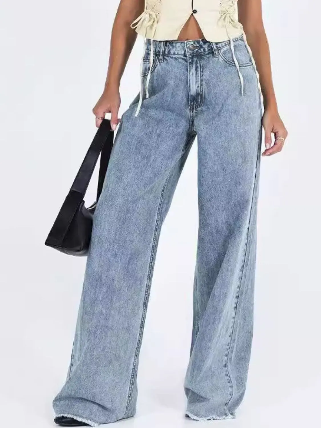 Wide Leg Jeans with Pockets sold by Unique Kulture product image thumbnail 2