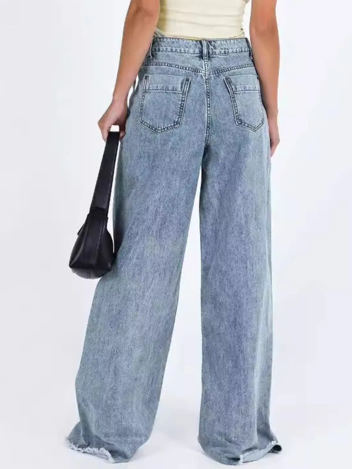 Wide Leg Jeans with Pockets sold by Unique Kulture product image thumbnail 3